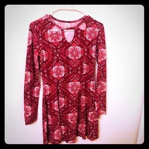 Comfy, bright flare dress!